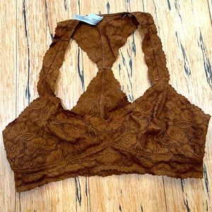 Free People Intimates Lace Racer Back Bralette